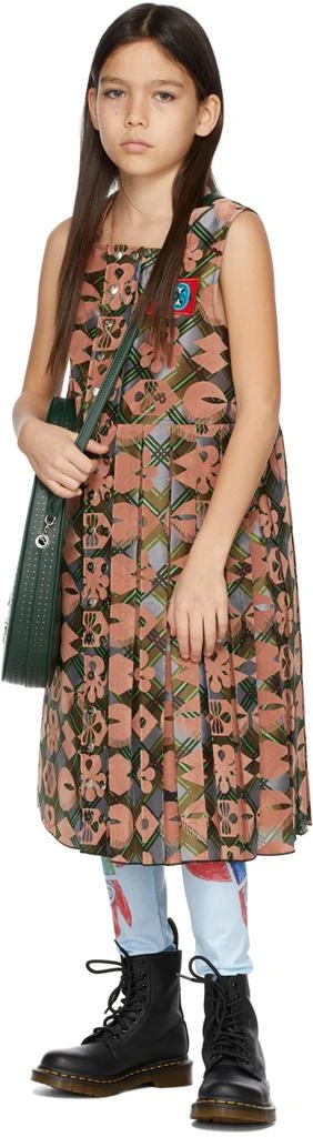 商品CHOPOVA LOWENA|Kids Brown & Green Kilt Dress,价格¥879,第1张图片