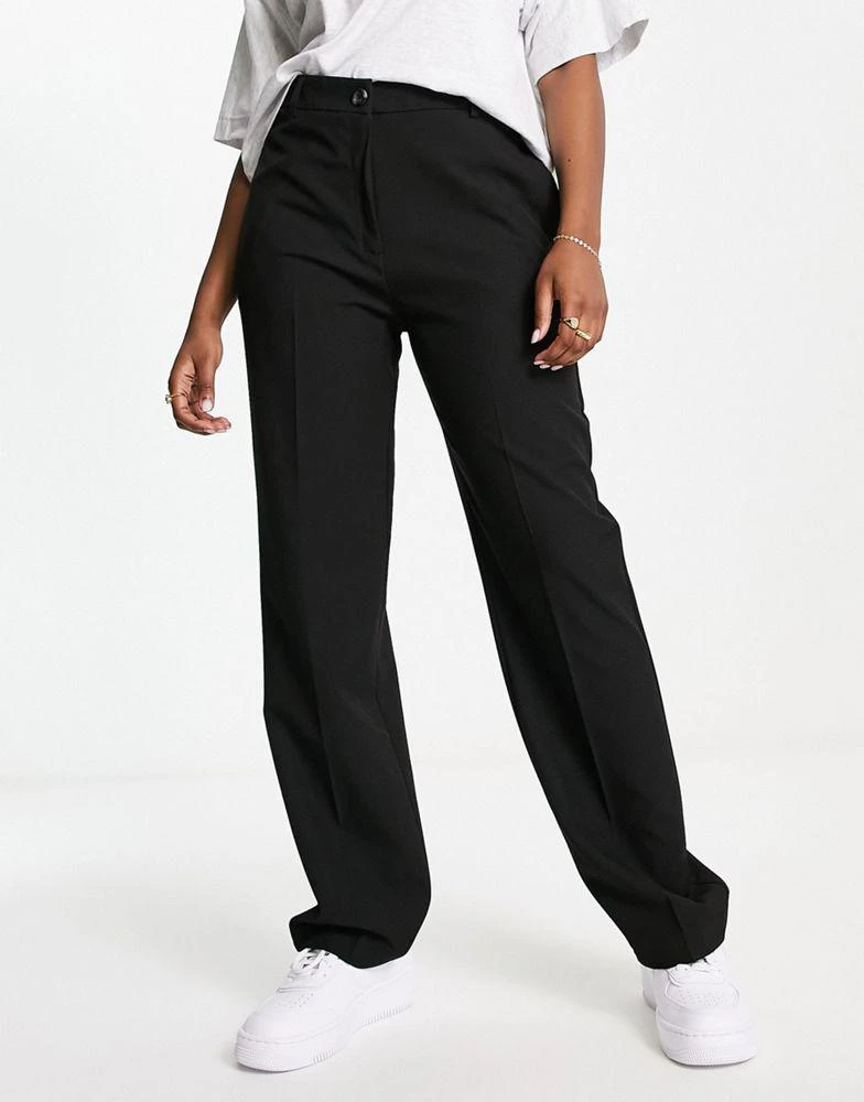 商品ASOS|ASOS DESIGN Mix & Match slim straight suit trousers in black,价格¥151,第1张图片