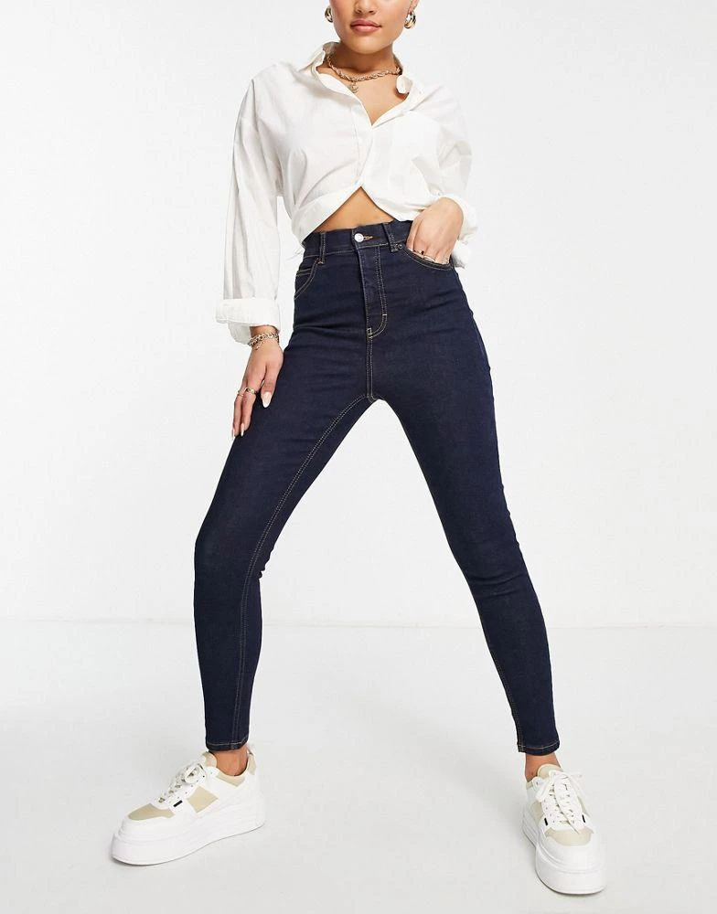 商品Topshop|Topshop hidden support Jamie jeans in Indigo,价格¥202,第1张图片