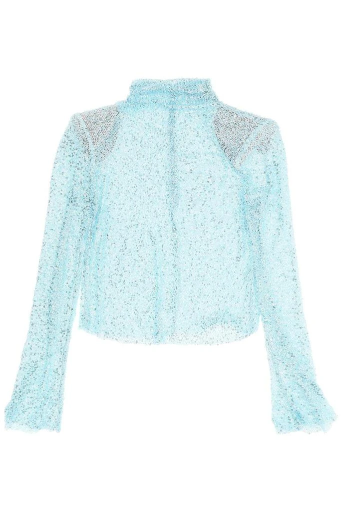 商品Self Portrait|LONG-SLEEVED TOP WITH SEQUINS AND BEADS,价格¥1714,第1张图片