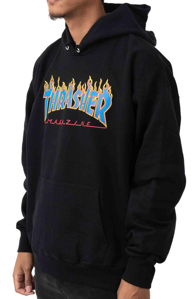 Flame Pullover Hoodie - Black商品第2张图片规格展示