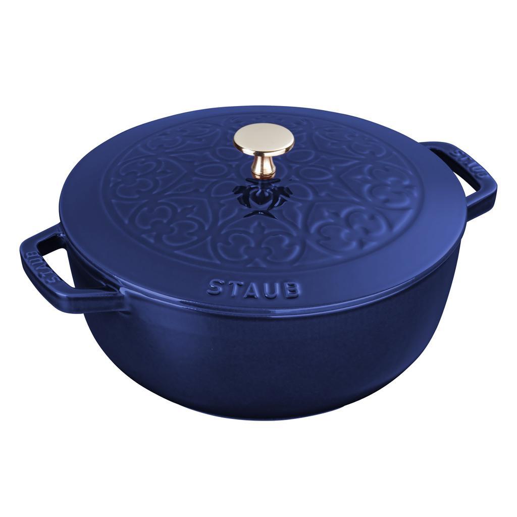 商品Staub|Staub Cast Iron 3.75-qt Essential French Oven with Lilly Lid,价格¥1489,第1张图片