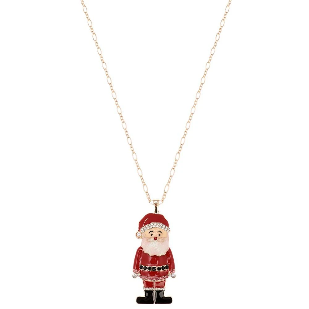 商品Charter Club|Gold-Tone Santa 36" Long Pendant Necklace, Created for Macy's,价格¥98,第1张图片