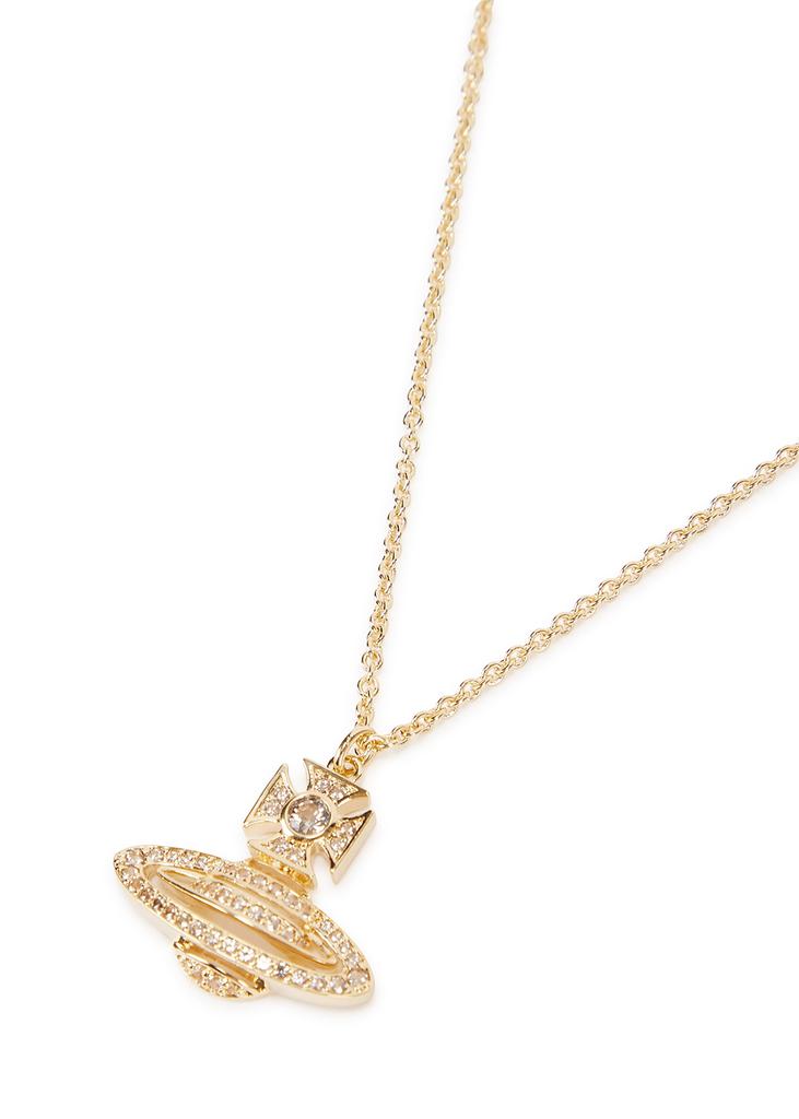 Hermine Bas Relief orb gold-tone necklace商品第3张图片规格展示