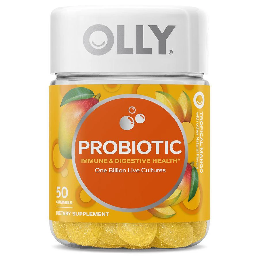商品[国内直发] OLLY|Probiotic Gummies Tropical Mango, EXP 06/23,价格¥24,第1张图片