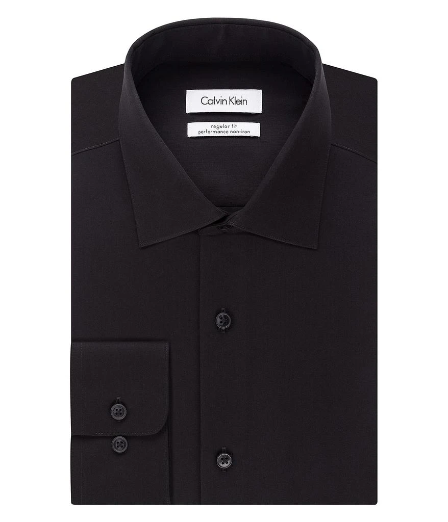 商品Calvin Klein|Calvin Klein Men's Dress Shirt Regular Fit Non Iron Herringbone,价格¥300,第1张图片
