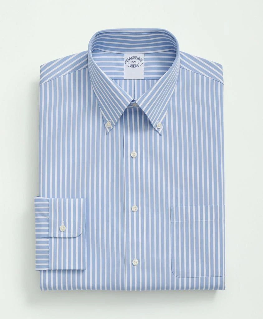 商品Brooks Brothers|Supima® Cotton Poplin Polo Button-Down Collar, Bengal Striped Dress Shirt,价格¥496,第5张图片详细描述