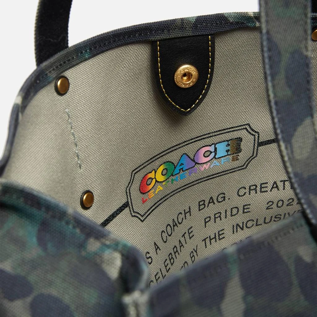 商品Coach|Coach Men's Tote 42 In Camo Canvas with Pride Print Bag - Green/Blue Multi,价格¥1104,第4张图片详细描述