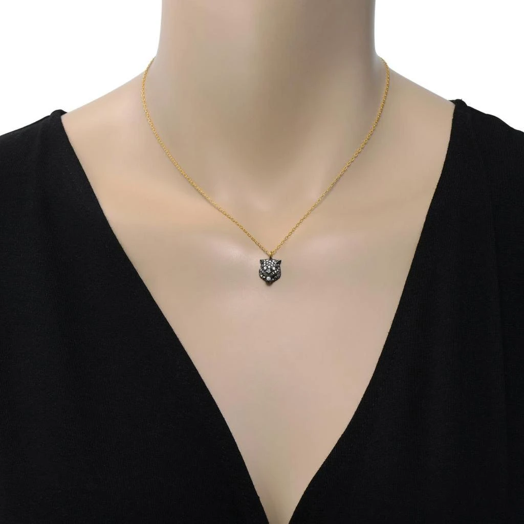 商品Gucci|Gucci Le Marche Des Merveilles 18K Yellow Gold and Sterling Silver, Diamond 0.34ct. tw. and Mother of Pearl 2mm Pendant Necklace YBB45919200100U,价格¥16218,第2张图片详细描述