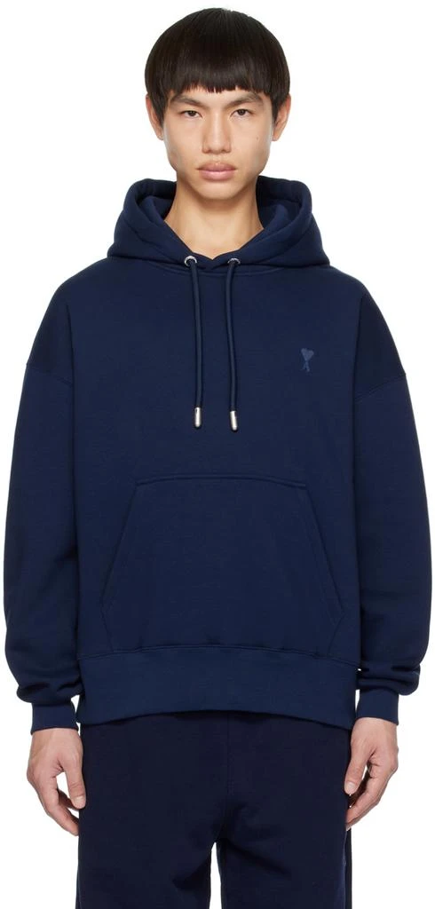 商品AMI|Navy Ami de Coeur Hoodie,价格¥3725,第1张图片