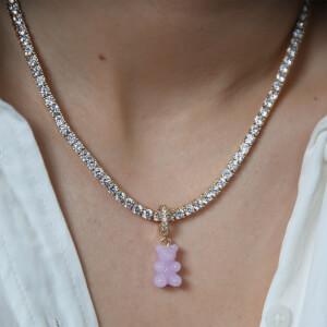 Crystal Haze Women's Pave Nostalgia Bear Pendant商品第2张图片规格展示