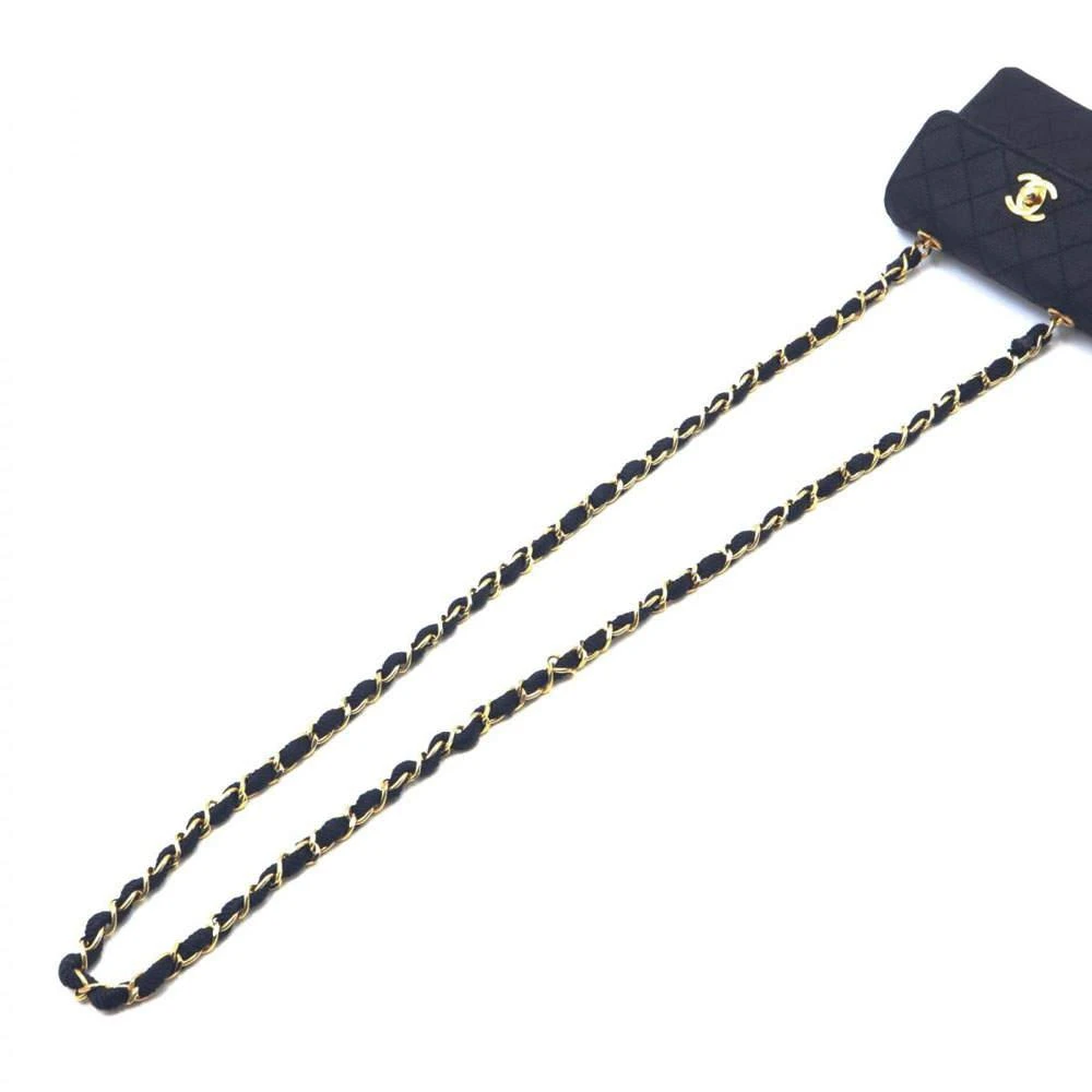 Chanel Black Canvas Leather Mini Chain Shoulder Bag 商品