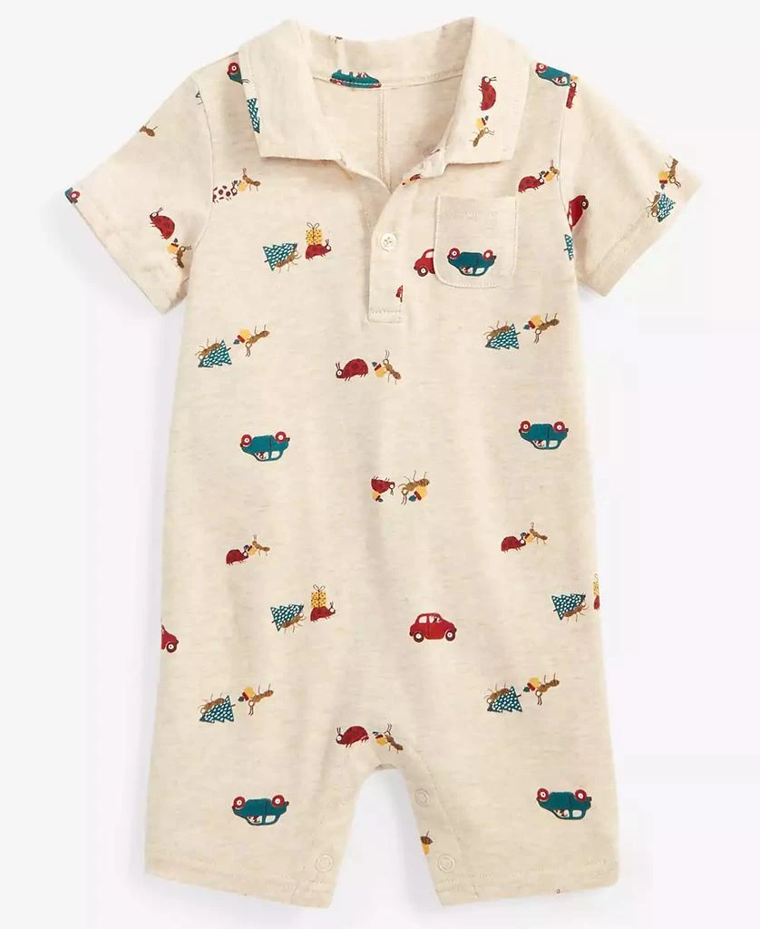 商品First Impressions|Baby Boys Present Party Printed Collared Sunsuit, Created for Macy's,价格¥58,第1张图片