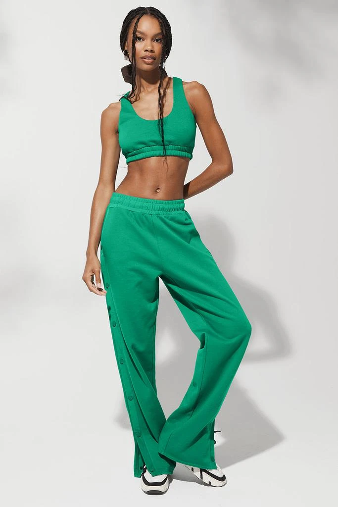 商品Alo|Scoop Neck Sweatshirt Bra - Green Emerald,价格¥289,第5张图片详细描述