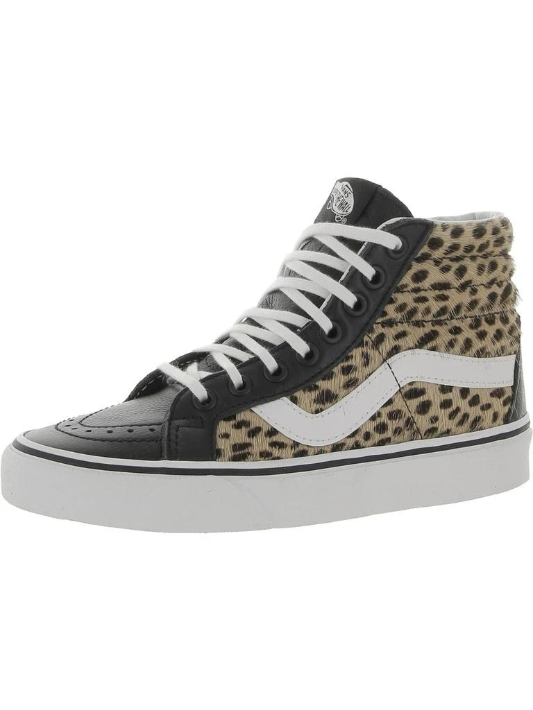 商品Vans|Sk8-Hi Reissue Womens Leather Animal Print High-Top Sneakers,价格¥243,第1张图片