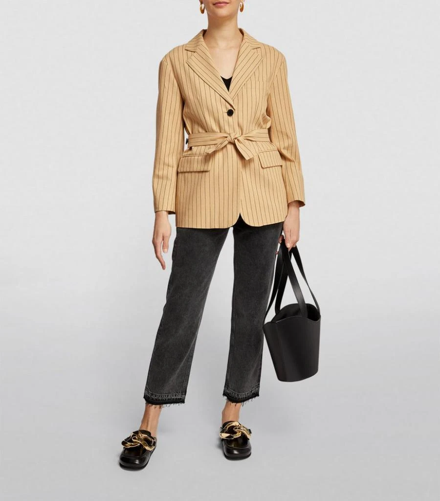 商品Maje|Striped Belted Blazer,价格¥1498,第2张图片详细描述