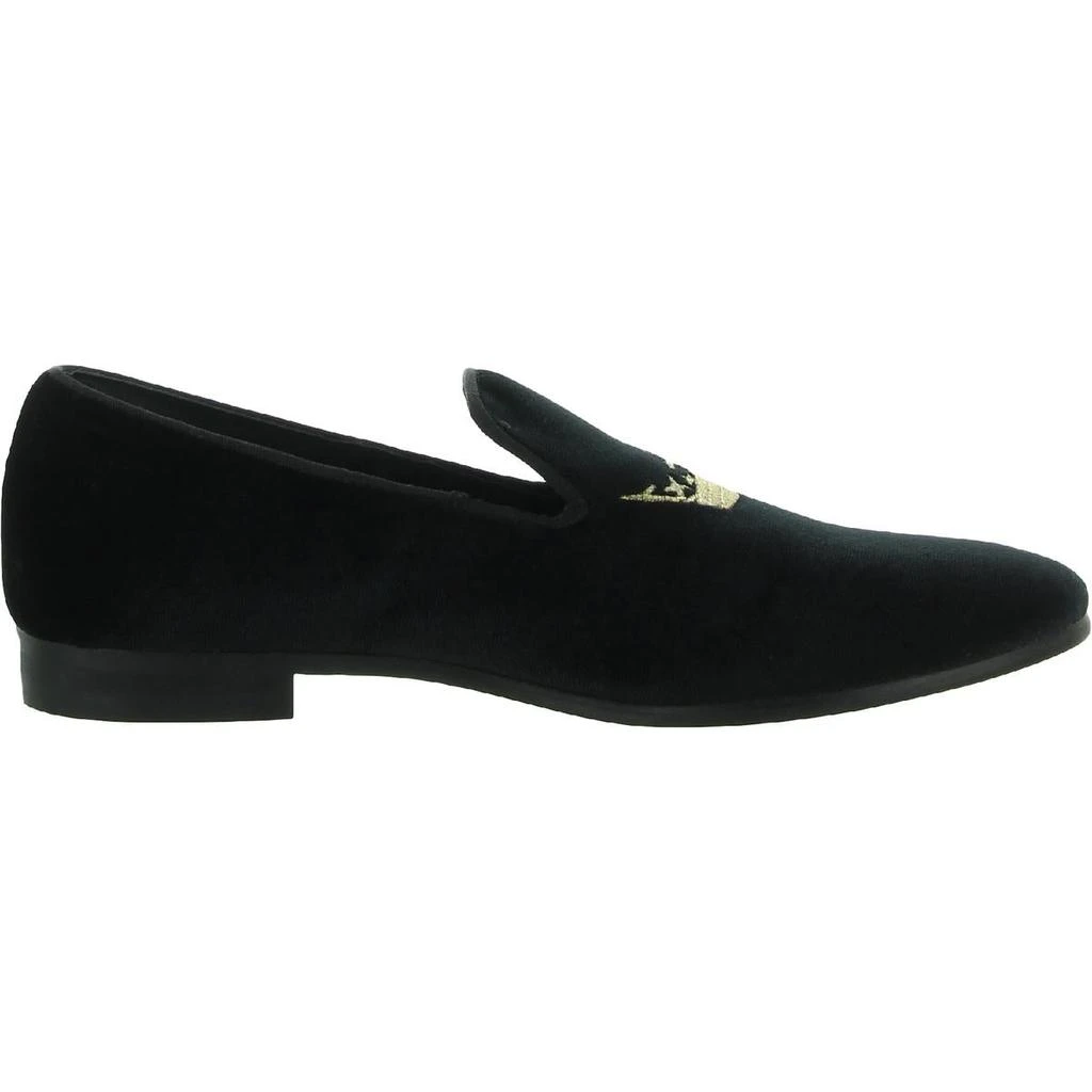 商品Steve Madden|Steve Madden Mens Edmund Velvet Embroidered Loafers,价格¥126,第2张图片详细描述