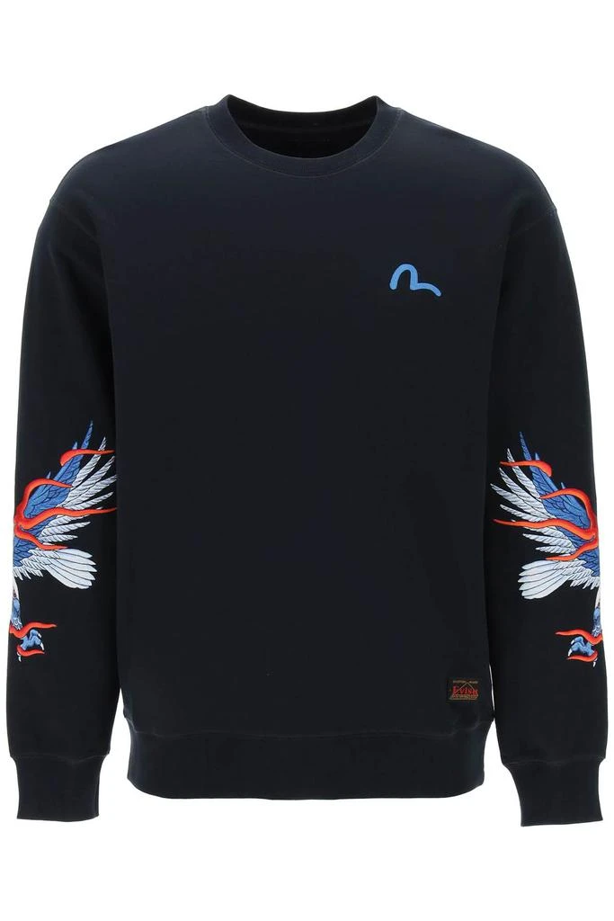 商品Evisu|Evisu seagull & eagle embroidered sweatshirt,价格¥794,第1张图片