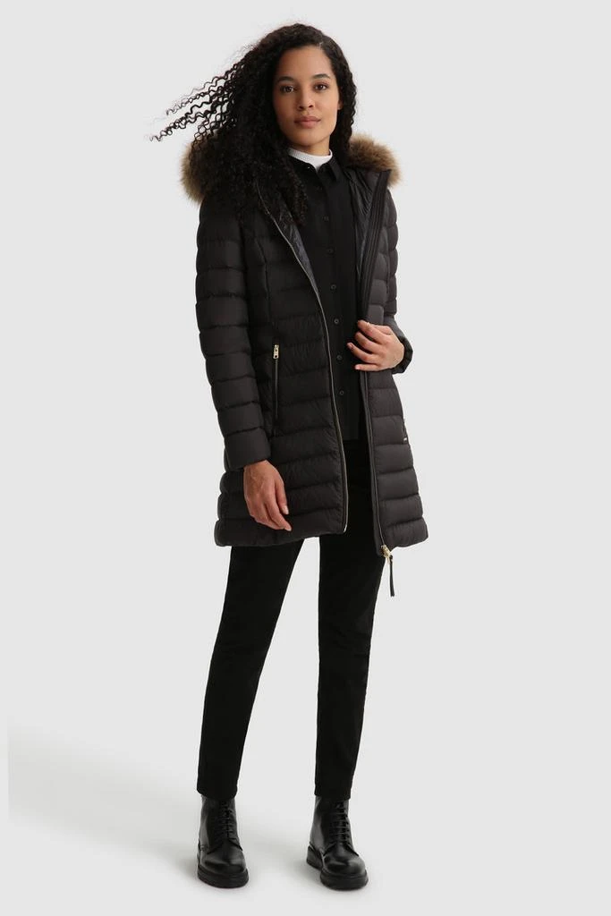 商品Woolrich|Ellis Quilted Long Jacket with Removable Fur,价格¥3641,第2张图片详细描述