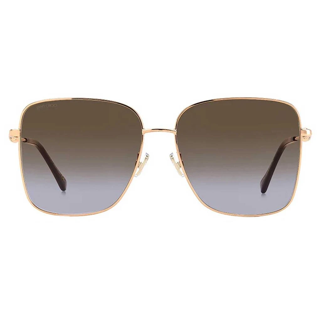 商品Jimmy Choo|Jimmy Choo Women's Sunglasses - Gold Plum Square Metal Frame | HESTER/S 0VO1 QR,价格¥653,第2张图片详细描述