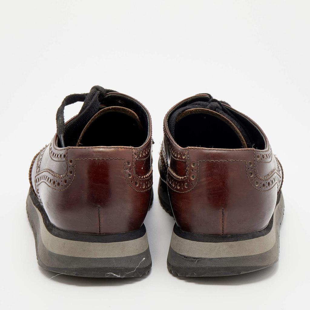 Prada Sport Brown Leather Brogue-Derby Size 41商品第5张图片规格展示