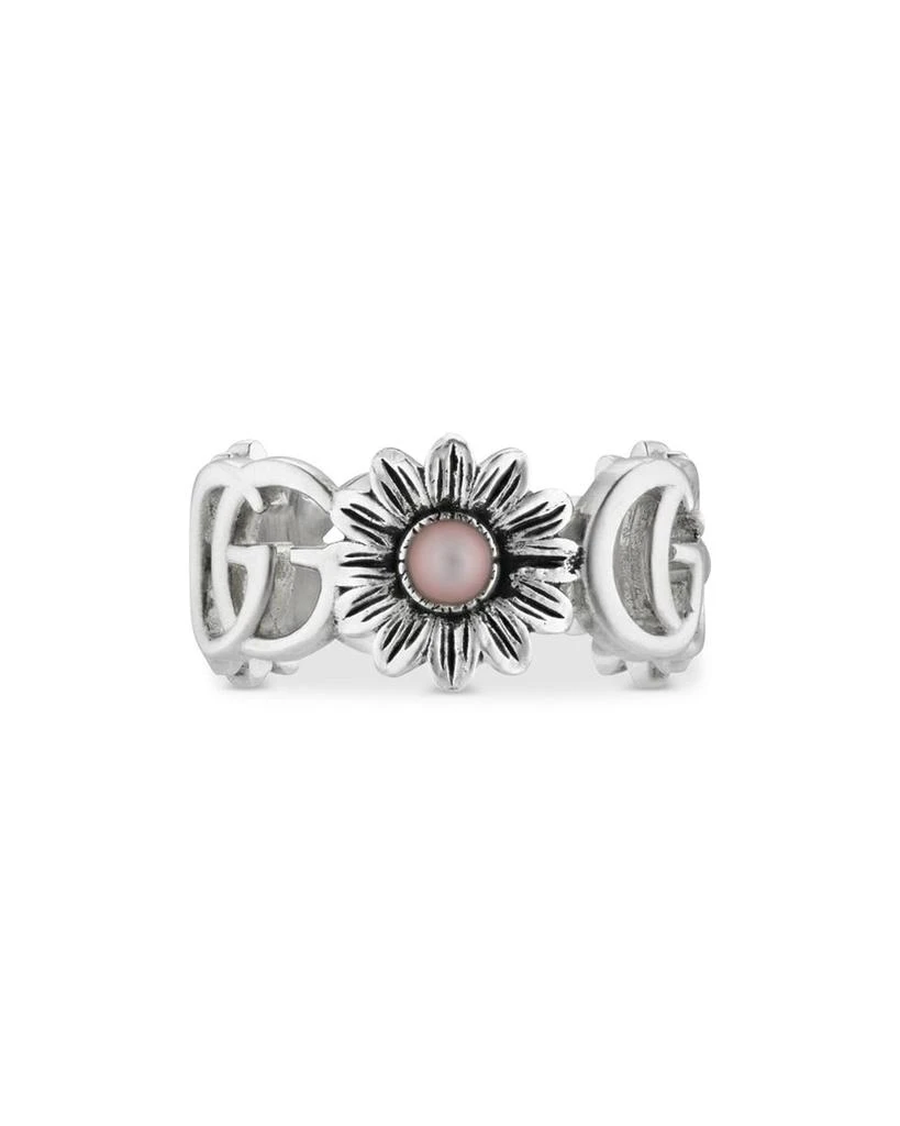 Sterling Silver GG Marmont Mother-of-Pearl Ring 商品