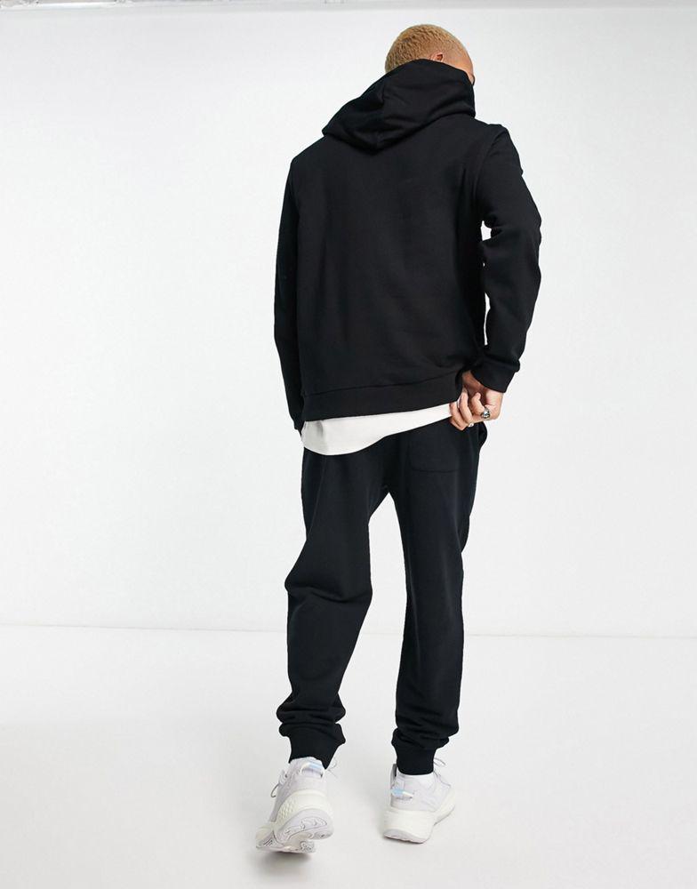 ASOS DESIGN tapered joggers in black - BLACK商品第2张图片规格展示