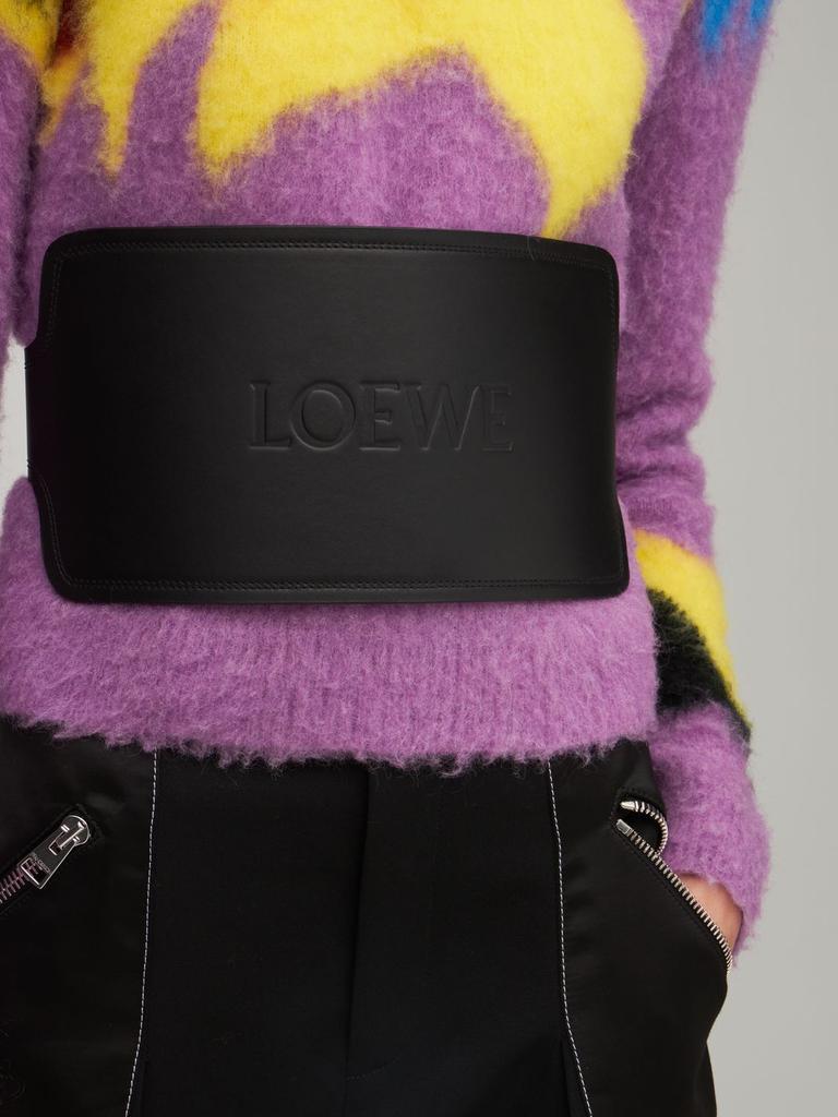 商品Loewe|Logo Leather Maxi Belt,价格¥4022,第4张图片详细描述