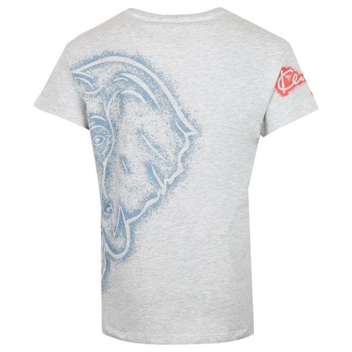 商品Kenzo|Grey Elephant Sprayed Logo T Shirt,价格¥223,第4张图片详细描述