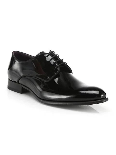 商品To Boot New York|Berman Lace-Up Patent Shoes,价格¥1481,第1张图片