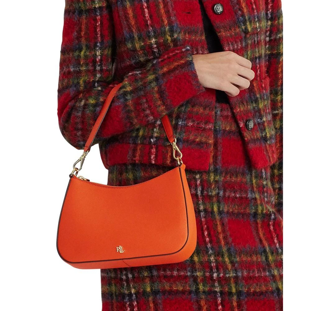 商品Ralph Lauren|Women's Crosshatch Leather Medium Danni Shoulder Bag,价格¥996,第4张图片详细描述