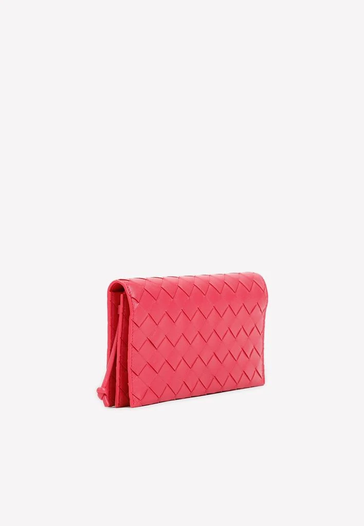 商品Bottega Veneta|Leather Wallet with Strap,价格¥7630,第3张图片详细描述
