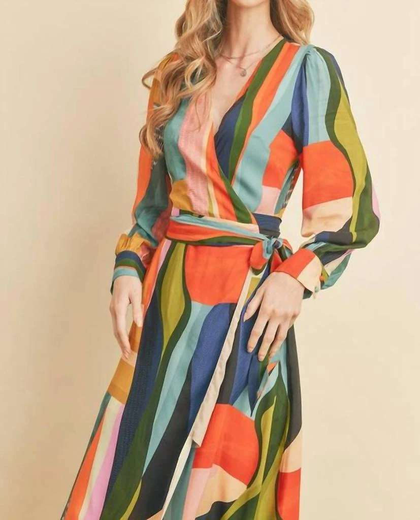 商品Dress Forum|Stevie Wrap Dress in Multi,价格¥443,第4张图片详细描述