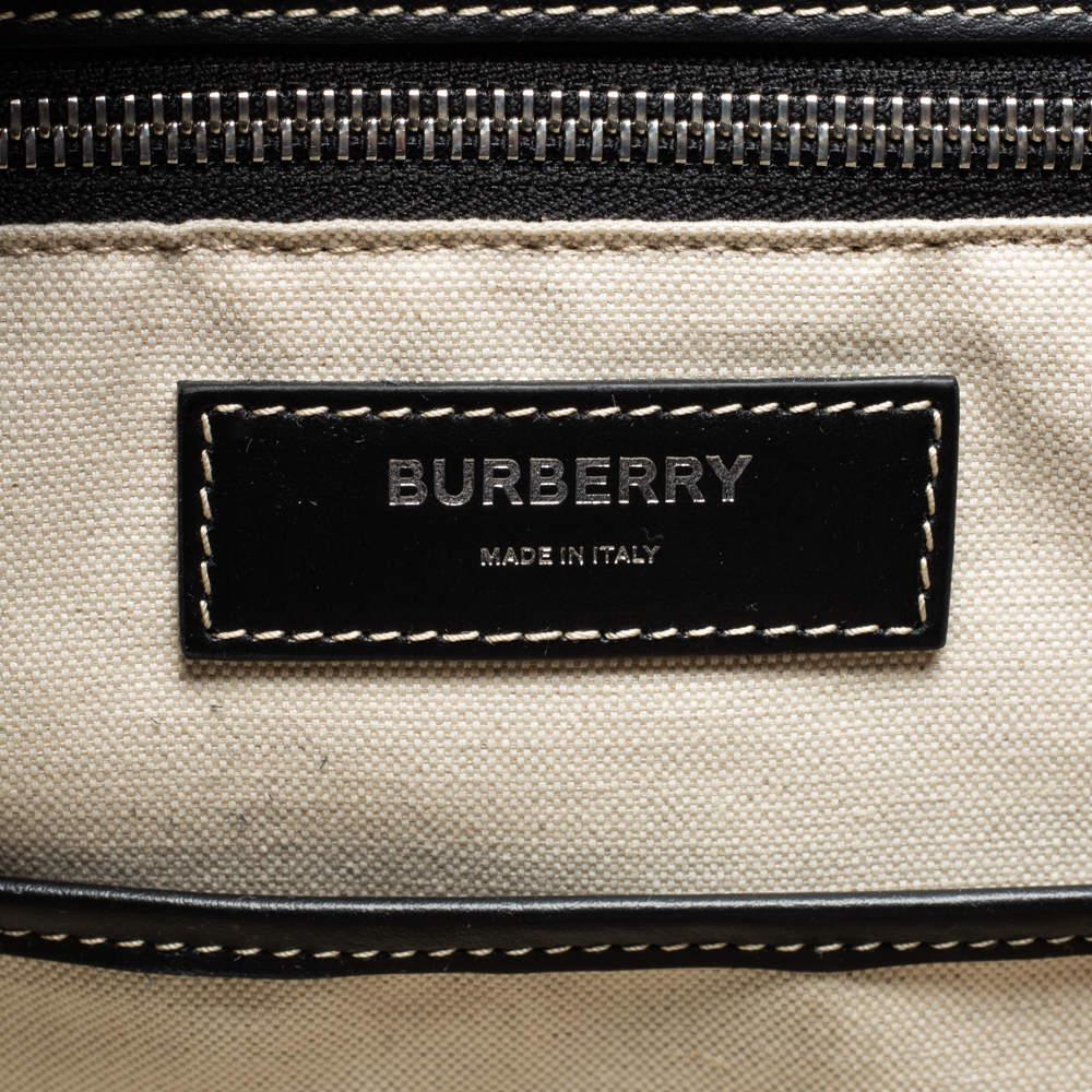 Burberry Brown/Black Check Print Coated Canvas and Leather Drawstring Backpack商品第10张图片规格展示