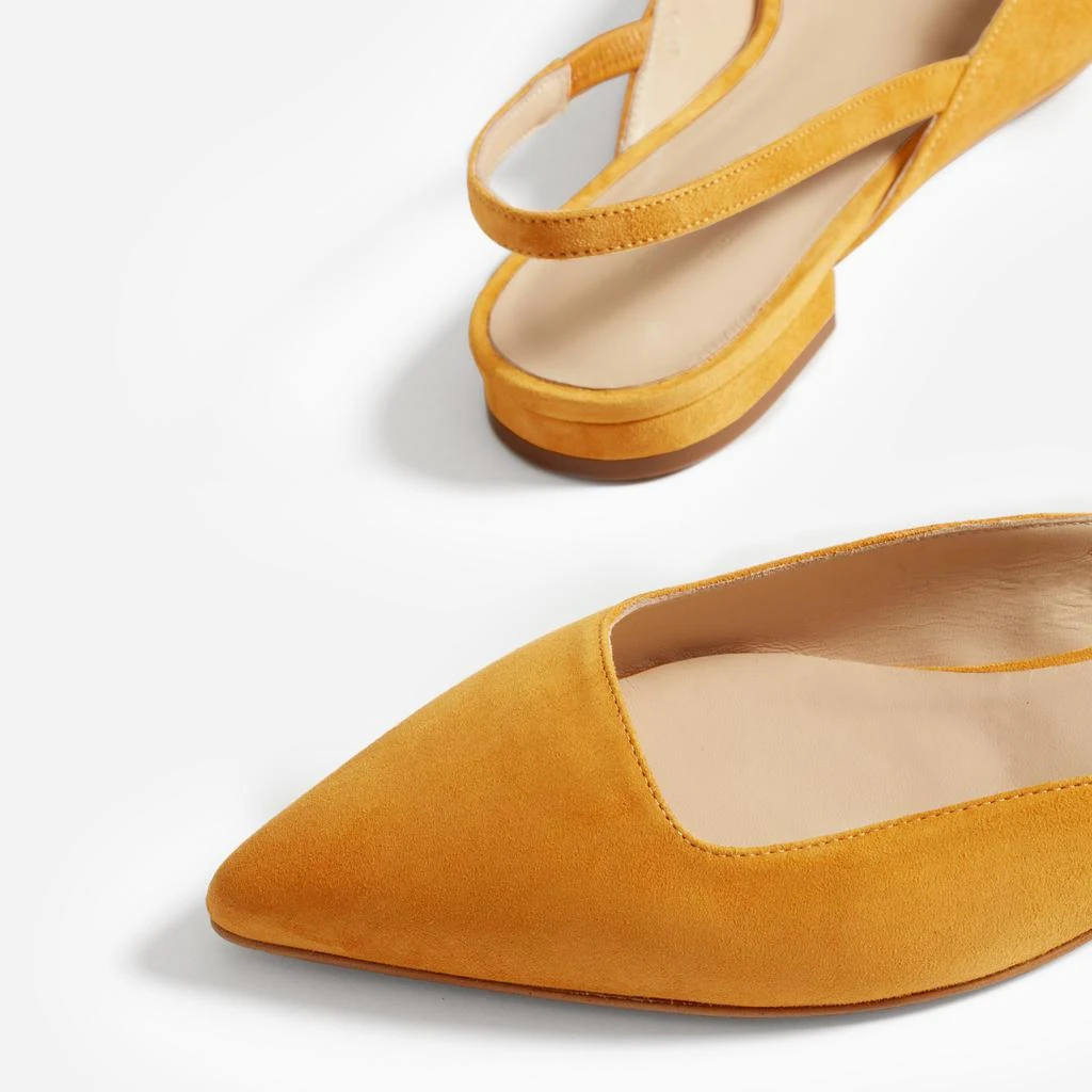 商品Everlane|The Editor Slingback 裸跟系带平底鞋,价格¥1149,第3张图片详细描述