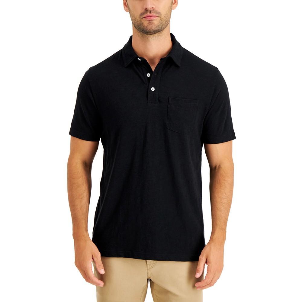 商品Club Room|Men's Regular-Fit Textured Polo Shirt, Created for Macy's,价格¥177,第1张图片