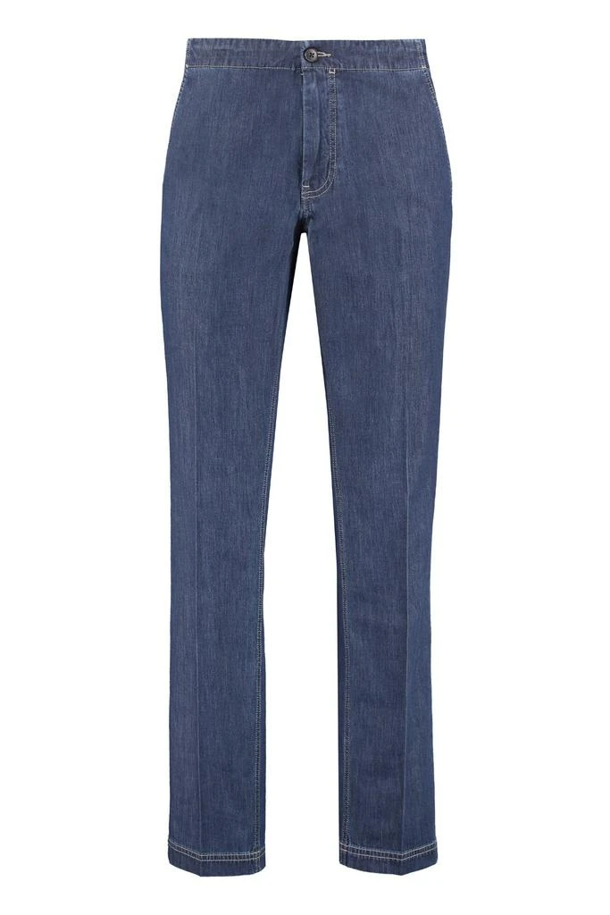 商品Zegna|Z Zegna Button Detailed Straight Leg Jeans,价格¥696,第1张图片