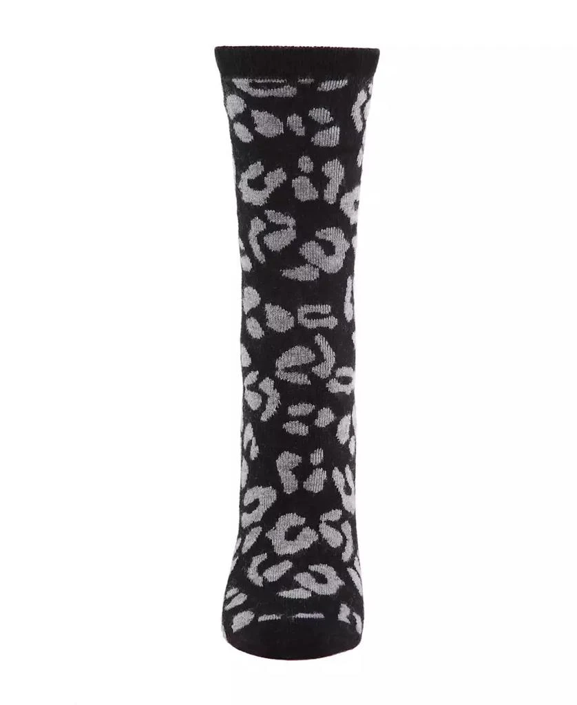 商品Memoi|Leopard Animal Print Cashmere Women's Crew Socks,价格¥105,第2张图片详细描述