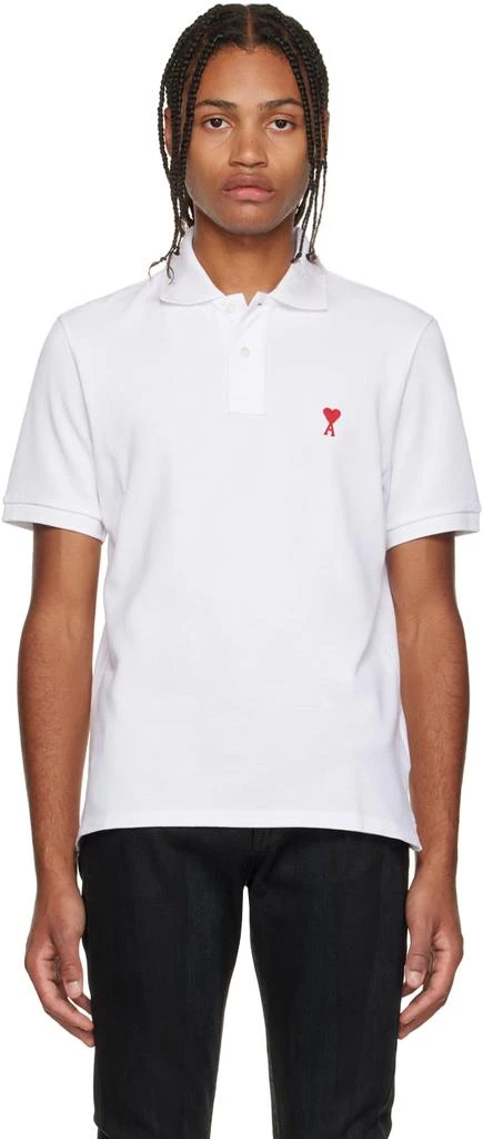 商品AMI|White Ami de Cœur Polo,价格¥1569,第1张图片