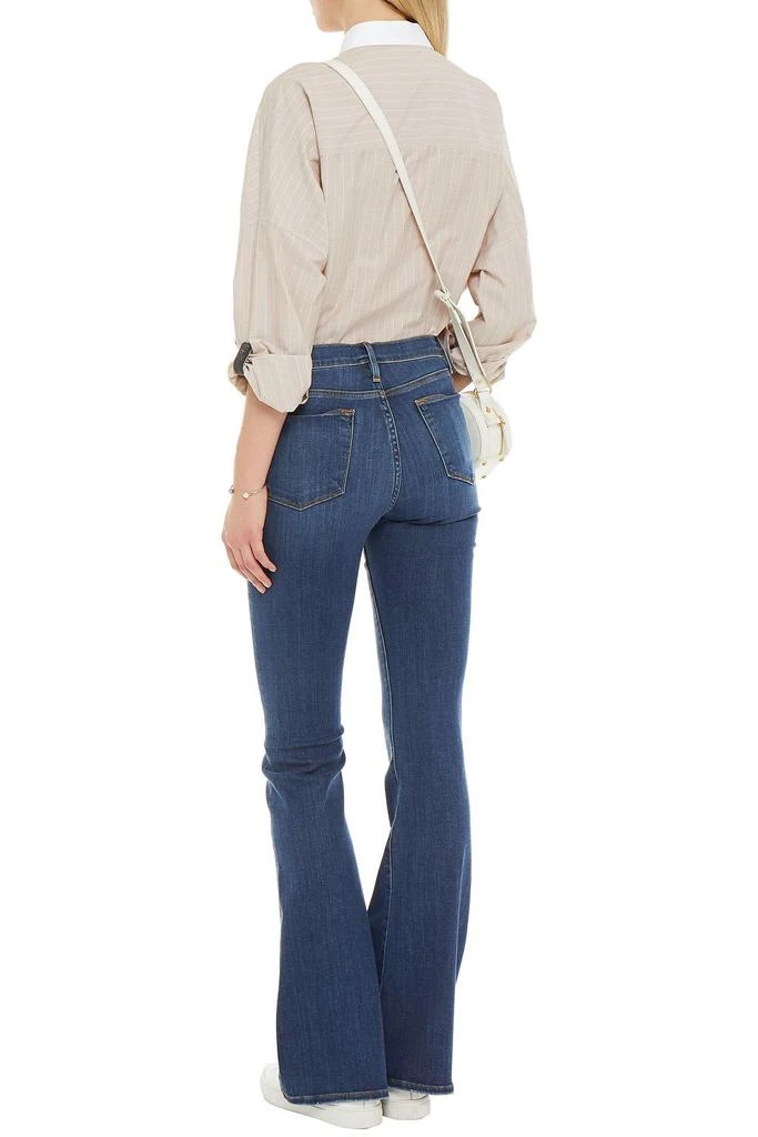 商品FRAME|Le High Flare faded high-rise flared jeans,价格¥567,第3张图片详细描述