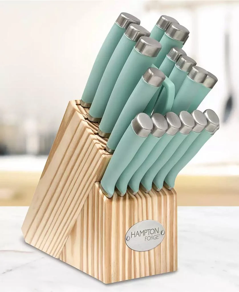 商品Hampton Forge|17 Piece Epicure Pistachio Block Cutlery Set,价格¥347,第4张图片详细描述