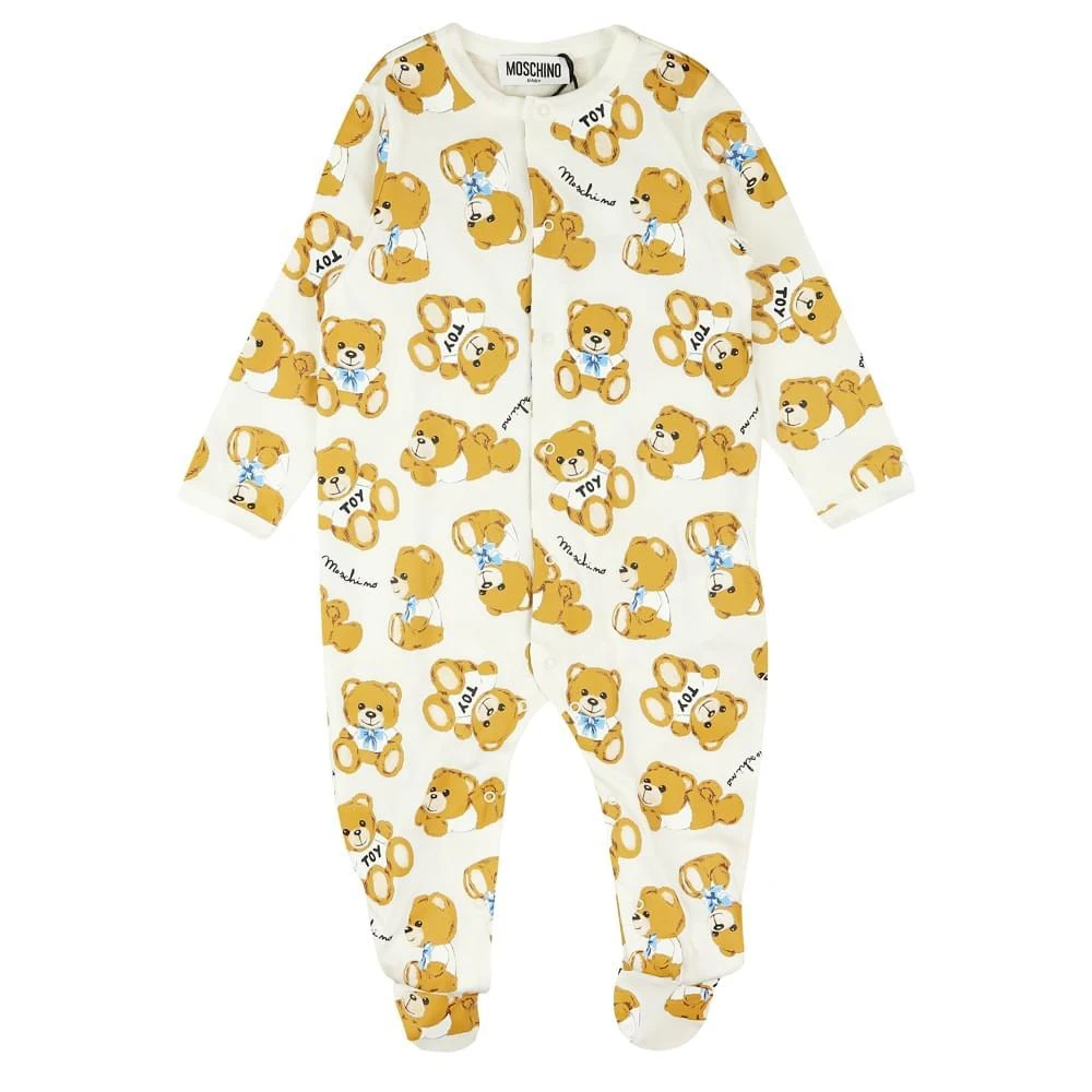 商品Moschino|Ivory 2 Pack Teddy Rompers,价格¥810,第5张图片详细描述