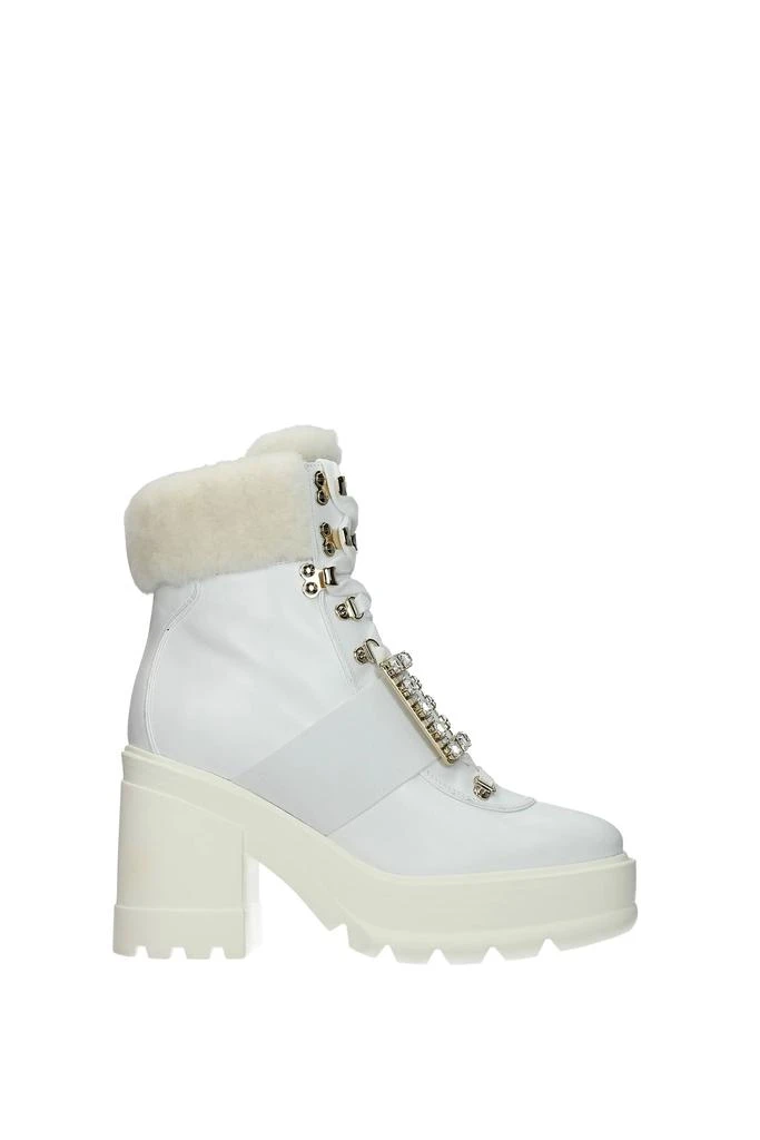 商品Roger Vivier|Ankle boots Leather White,价格¥7337,第1张图片