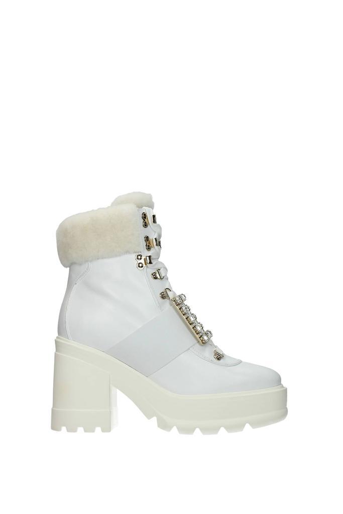 商品Roger Vivier|Ankle boots Leather White,价格¥6209,第1张图片