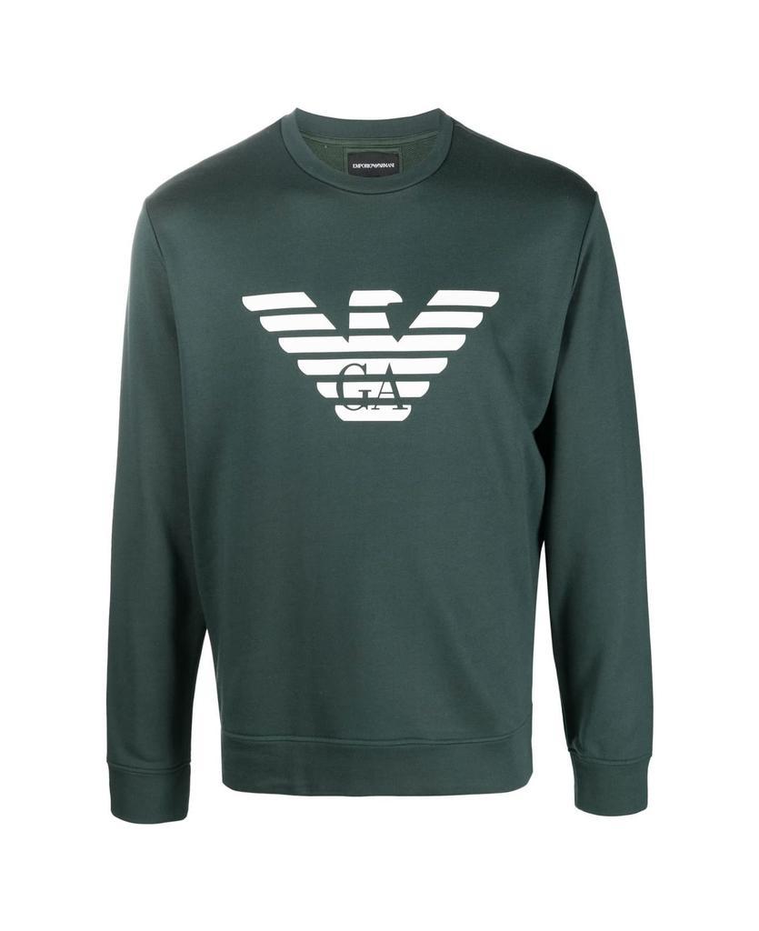 商品Emporio Armani|Logo Round Neck Sweatshirt,价格¥1359,第1张图片