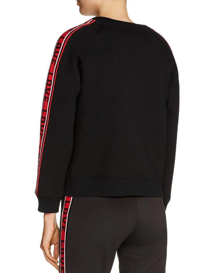 商品Maje|Toska "Love" Striped-Sleeve Sweatshirt,价格¥1333,第2张图片详细描述