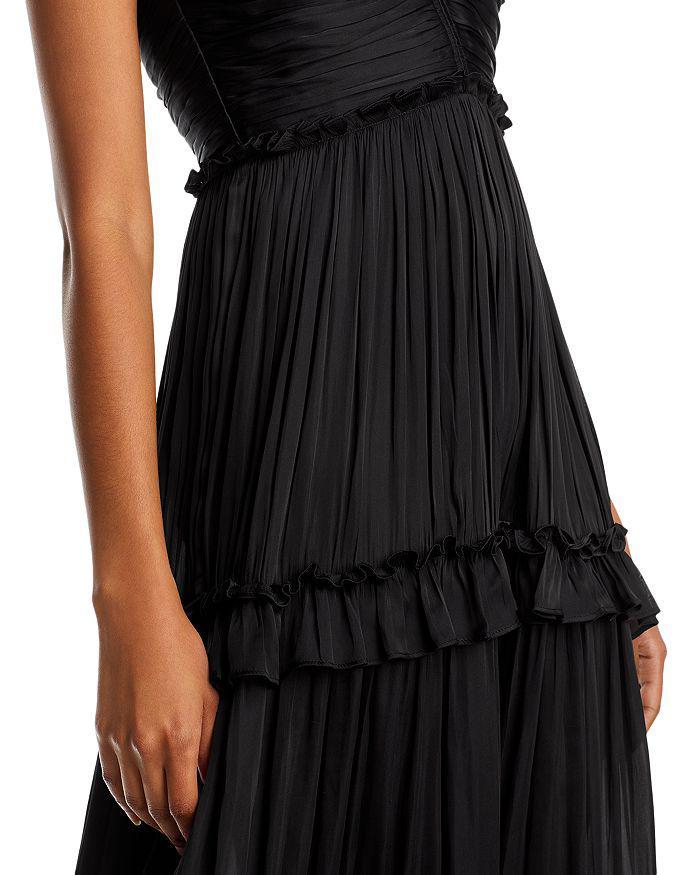 商品AQUA|Strappy Ruched Midi Dress - 100% Exclusive,价格¥636,第7张图片详细描述