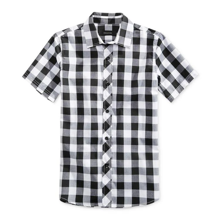 商品Ring of Fire|Mason Buffalo Plaid Shirt, Big Boys (8-20), Created for Macy's,价格¥66,第1张图片