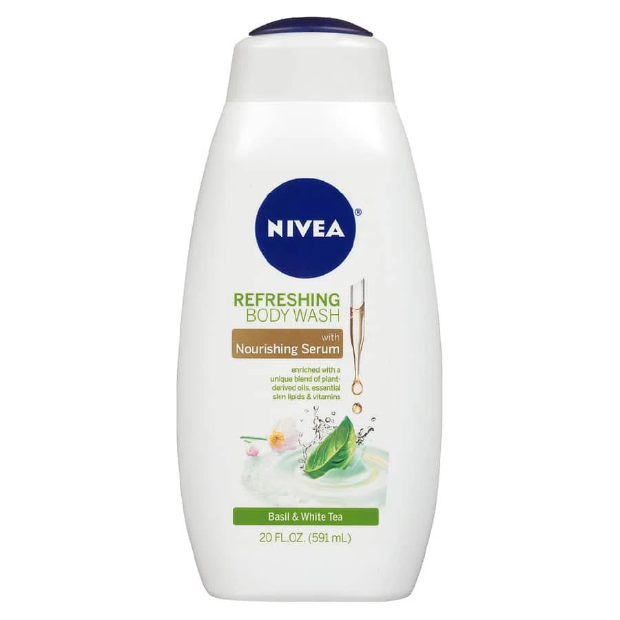 商品Nivea|Refreshing Body Wash with Nourishing Serum Basil and White Tea,价格¥45,第1张图片