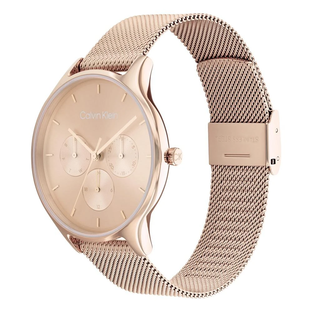 商品Calvin Klein|Carnation Gold-Tone Mesh Bracelet Watch 38mm,价格¥1422,第2张图片详细描述